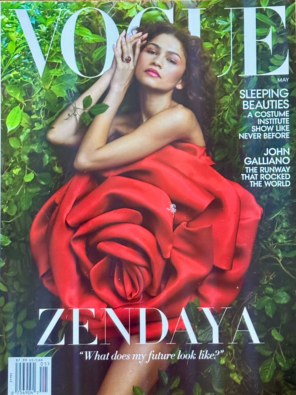 Vogue Magazine May 2024 Zendaya Cover Sleeping Beauties Met Gala Fashion Issue⁠